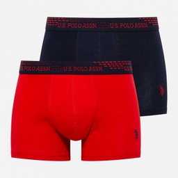 [80375 RED + NAVY] Трусы мужские боксеры набор 2 шт. U.S. POLO ASSN 80375