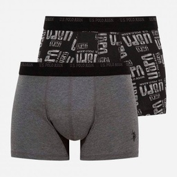[80350 ANTHRACITE MELANGE + BLACK] Труси боксери чоловічі набір 2 шт. U.S. POLO ASSN 80350