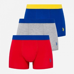 [80170 RED+GREY MLG.+SAX] Трусы мужские боксеры набор 3 шт. U.S. POLO ASSN 80170