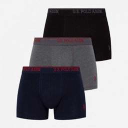 [80097 BLACK+ANTHRACITE+NAVY] Труси боксери чоловічі набір 3 шт. U.S. POLO ASSN 80097