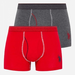 [80093 ANTHRACITE MLG.+RED] Труси боксери чоловічі набір 2 шт. U.S. POLO ASSN 80093