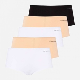 [67004 BLCK.-WHT.-SKIN-WHT.-SKIN] Труси-шорти жіночі набір 5 шт. U.S. POLO ASSN 67004